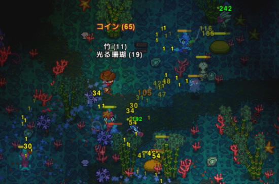 海底地帯の魚人戦