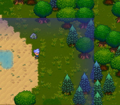 開拓地の範囲表示