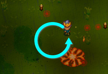 邪門の守護者 爆撃のかわし方