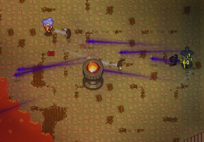 深淵の魔道士の連射魔法弾