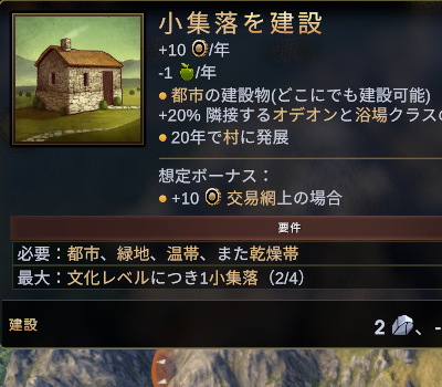 Old World 例外の都市建設物