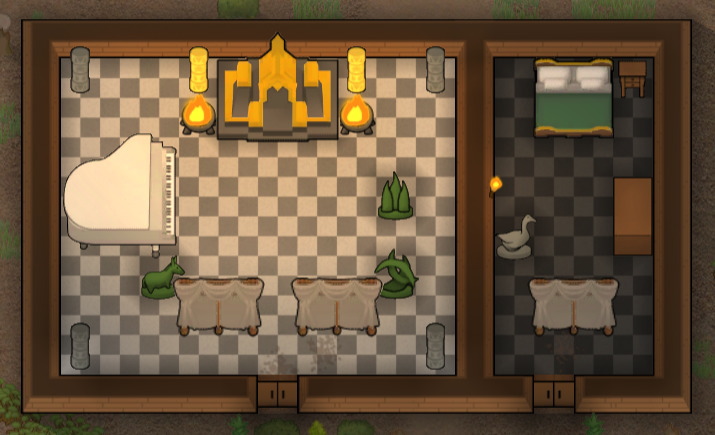 RimWorld 伯爵（アルコン）の王座と寝室