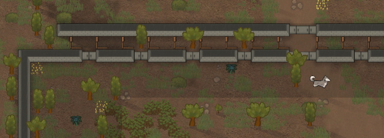 RimWorld スパイクトラップの通路