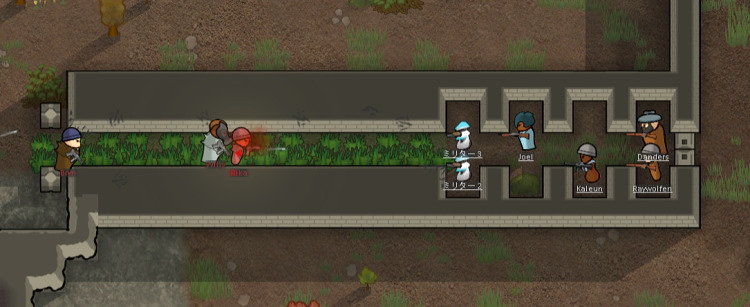 RimWorld 畑で妨害