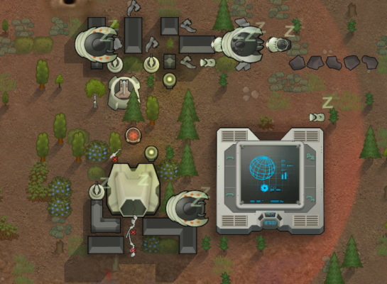 RimWorld 敵軍 メカノイドクラスター