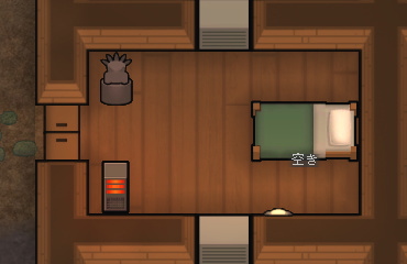 RimWorld 部屋の一例